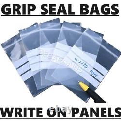 Grip Seal Bags Food Packaging Food Grade WRITE ON PANEL