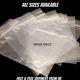 Grip Seal Bags Poly Plastic Plain Strong Clear Large Small Variety Of Size