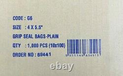 # Grip Seal Bags Poly Plastic Plain Strong Clear Large Variety of Size