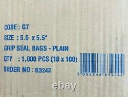 # Grip Seal Bags Poly Plastic Plain Strong Clear Large Variety of Size