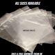 Grip Seal Bags Poly Plastic Plain Strong Clear Large Variety Of Sizes