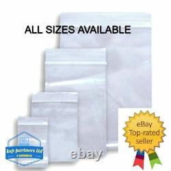 Grip Seal Bags Resealable Clear Plastic ZIP LOCK Polythene bag SUREGRIP