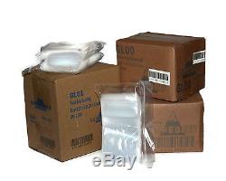 Grip Seal Bags Self Press Resealable Polythene Clear Poly Plastic Zip Lock Bags
