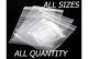 Grip Seal Bags Self Resealable Clear Plastic Mini Zip Lock Bag All Sizes Amount