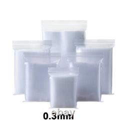 Grip Seal Bags Self Resealable Clear Polythene Poly Plastic Zip Lock All Sizes