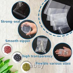 Grip Seal Bags Self Resealable Clear Polythene Poly Plastic Zip Lock Baggies