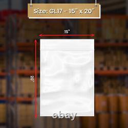 Grip Seal Bags Self Resealable Clear Polythene Poly Plastic Zip Lock, all sizes