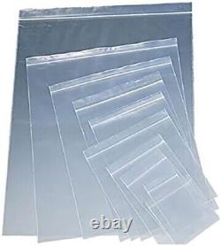 Grip Seal Bags Self Resealable Grip Poly Plastic Clear Mix S to L All Sizes