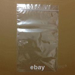 Grip Seal Bags Self Resealable Grip Poly Plastic Clear Zip Lock 1000 All Sizes