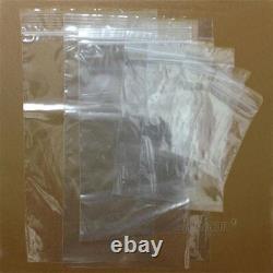 Grip Seal Bags Self Resealable Grip Poly Plastic Clear Zip Lock 1000 All Sizes