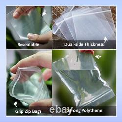 Grip Seal Bags Self Resealable Grip Poly Plastic Clear Zip Lock Mix Full Range