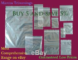 Grip Seal Bags Self Resealable Mini Grip Poly Clear Plastic Bags Reusable