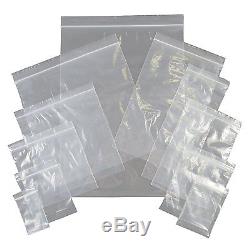 Grip Seal Bags Self Resealable Mini Grip Poly Plastic Clear Bags All Sizes