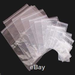 Grip Seal Bags Self Resealable Polythene Plastic Clear Zip Lock Bags