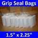 Grip Seal Bags / Zip Lock Clear / Plain Self Resealable Polythene Plastic