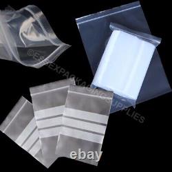 Grip Seal Plain & Writable Bags Self-press Poly Bags Resealable