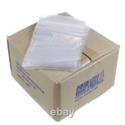 Grip Seal Resealable Self Seal Clear Poly Plastic Bag 1000