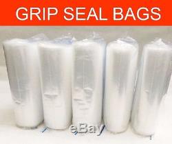 Grip Seal Self Seal Clear Resealable Polythene Plastic Bags ALL SIZES & QUANTITY