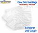 Grip Seal Zip Lock Bags 200g / 50 Micron Clear Polythene Plastic Resealable