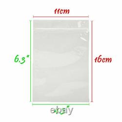 Grip Seal Zip Lock Polythene Self Resealable Clear Plastic Bags Small Med Large