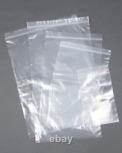 Grip Seal Zip lock Bags Resealable Clear Plastic