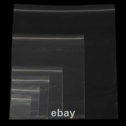 Grip Seal bags Resealable Clear Polythene Plastic SIZES IN INCHES fast despatch