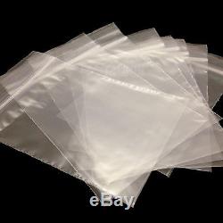 Grip Self Seal Clear Plastic Resealable Bags All Sizes! Poly, Food, Screws