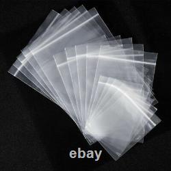 Grip Self Seal Plastic Clear Bags PG16 13 x 18 Re-sealable Polythene Zip Bag