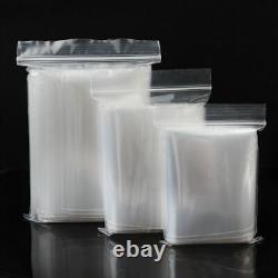 Grip Self Seal Plastic Clear Bags PG16 13 x 18 Re-sealable Polythene Zip Bag