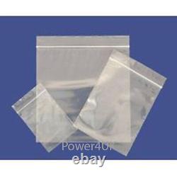 Grip Strong Self Seal Clear Plain Resealable Polythene Plastic Bags MULTILISTING