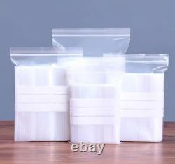 Grip & Zip Seal Bags Clear- Resealable Plastic Polythene Maxigrip Multiuse