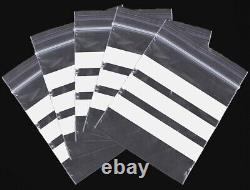 Grip seal plastic Clear bags Write on Panel All Sizes Cheapest