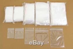Gripseal bag Resealable Clear plastic Food Safe Sizes in Inches Zip Lock Quality