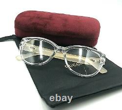 Gucci Womens Eyeglasses GG 1123 Italy 52 15 139 Clear with Bag and Case GUC