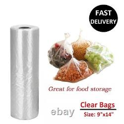 HD Polythene Bags on a Roll Fruit Vegetable Clear Plastic Butchers Counter Bag