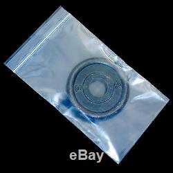 HEAVY DUTY GRIP SEAL BAGS 350 GAUGE Clear Plastic Self Seal Storage ALL SIZES