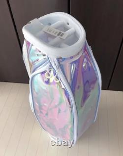 HONMA GOLF Caddy Bag Skeleton Aurora Gold White Clear Not For Sale Ultra Rare