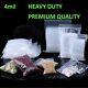 Heavy Duty 4mil Clear Reclosable Zipper Baggies Top Lock Zip Seal Plastic Bags