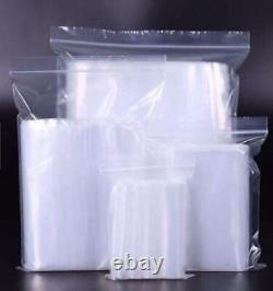 Heavy Duty Grip Seal Bags Strong 300g Resealable Clear Plastic Polythene