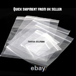 Heavy Duty Grip seal Clear plastic bag 75 Microns 300 Gauge Very Strong Cheaper