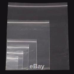 Heavy Duty Grip seal Clear plastic bags 75 Microns 300 Gauge Very Strong Cheaper