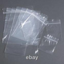 Heavy Duty Plain Grip Seal Bags 300g Resealable Polythene Plastic Zip Lock
