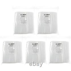 Heavy Duty Plastic Reclosable Zipper Bags, 4 Mil, 9 x 9 x 12 (500 Count)