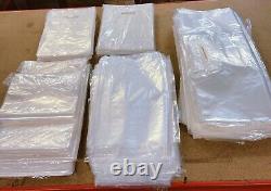 JOB LOT x1,600pcs PLASTIC CARRIER BAGS STRONG CLEAR BAG Craft Fair Retail Market