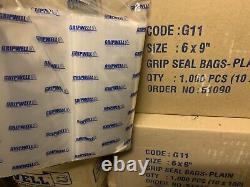 Job-lot Grip Seal Resealable Clear Storage Bags, Multi Size Packs