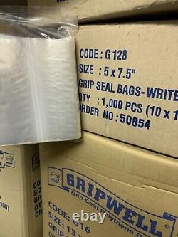 Job-lot Grip Seal Resealable Clear Storage Bags, Multi Size Packs