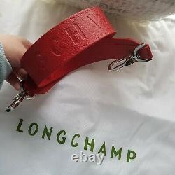 LONGCHAMP Le Pliage Bag Transparent Top Handle Long Strap Selfridges RRP £290 BN