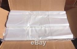 Large Clear Plastic Polythene Bin Liners Waste Bags Sacks Size 18x29x39 140G