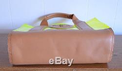 Lightly Use Tory Burch Clear Yellow Plastic Tote