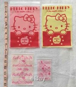 Lot 12 Sanrio Japan Hello Kitty Mixed Clear ziplock bags storage Reusable Seal